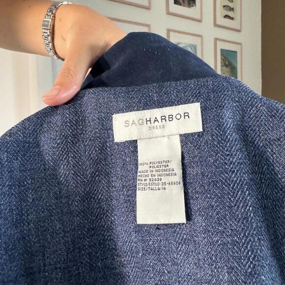 Sag Harbor Blue Zip Up - Picture 5 of 5
